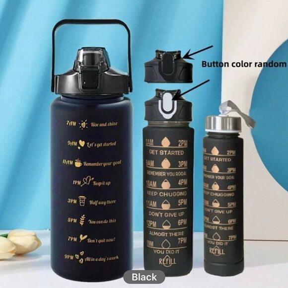 3 PCS Portable Water Bottles Set With Large Capacity, Anti Leakage - Picture 8 of 11